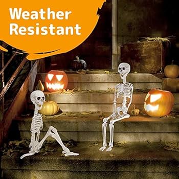 Prextex Halloween Skeleton Figure - Full Standing Body